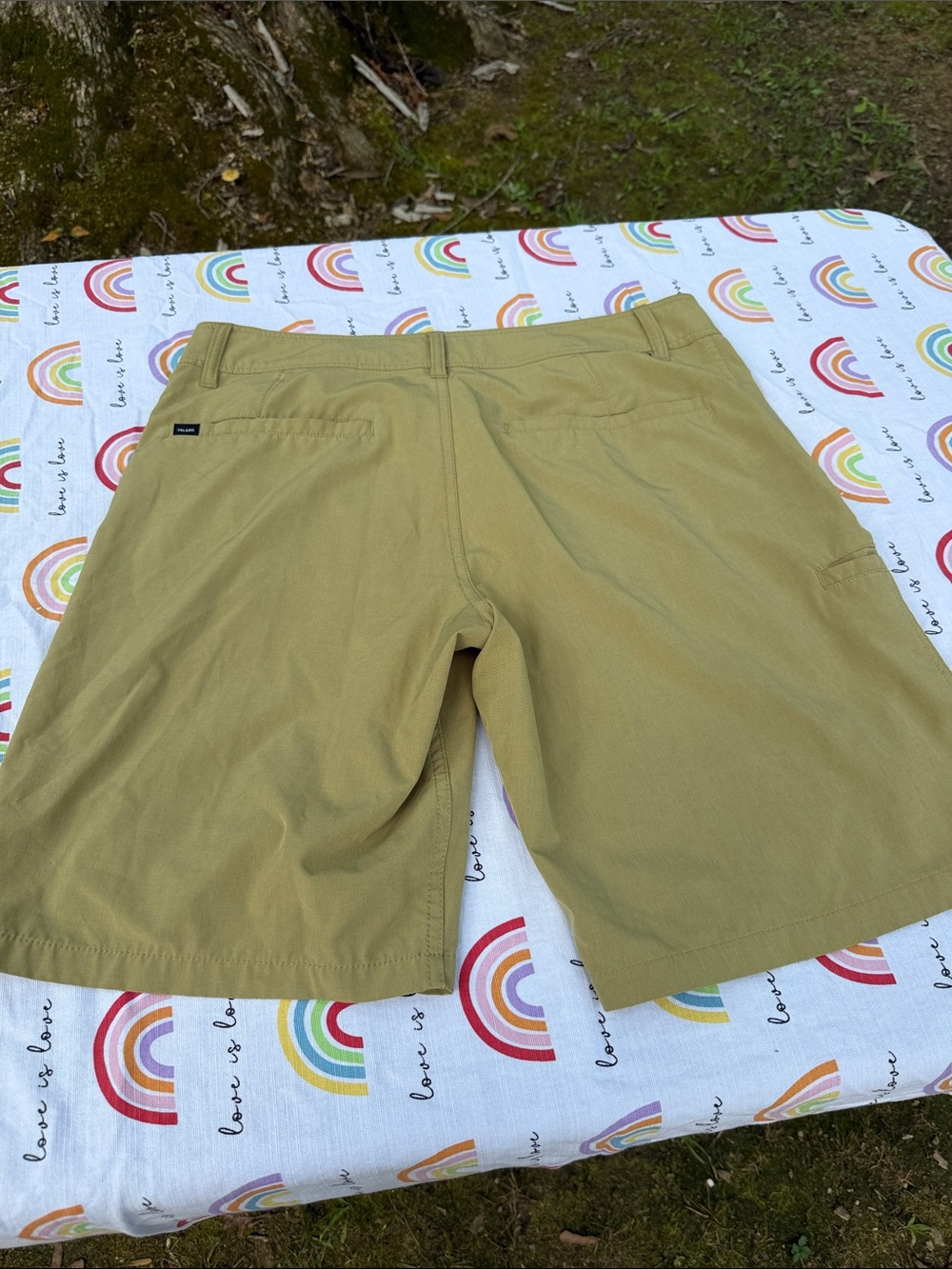 Pelagic Men's Olive Flat-Front Shorts - Picture 4 of 6